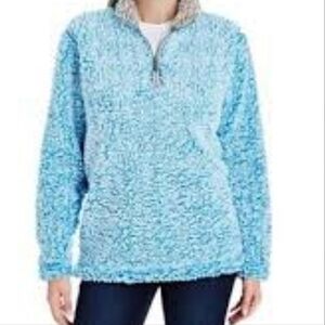 J. America Women’s 1/4 Zip Sherpa Pullover, (Size S)